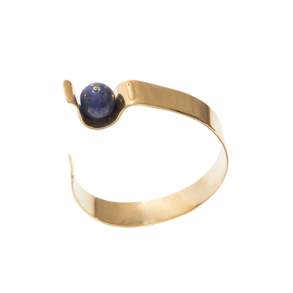 [Add]Tension - Curve Bracelet in Lapis