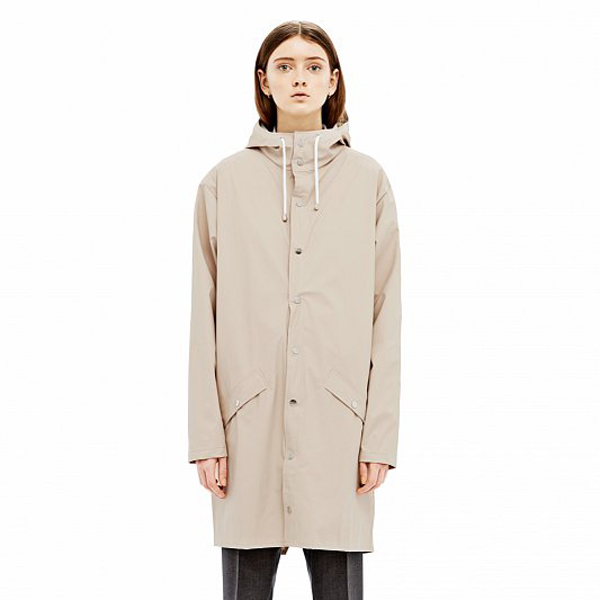 rains long jacket beige