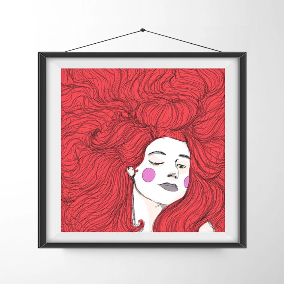 Serkan Akyol - Be Red Art Print