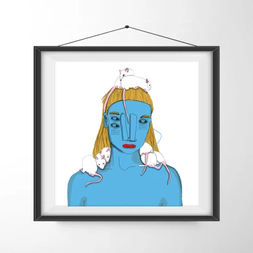 Serkan Akyol - Ugly Girl Art Print