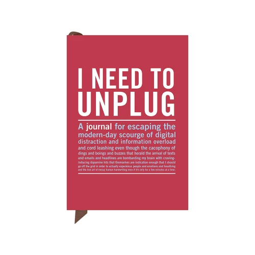 Knock Knock - Mini Journal - I Need to Unplug