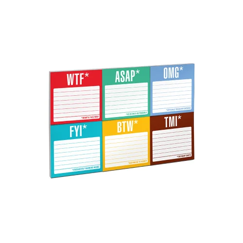 Knock Knock - Honest Acronyms Sticky Note Packet