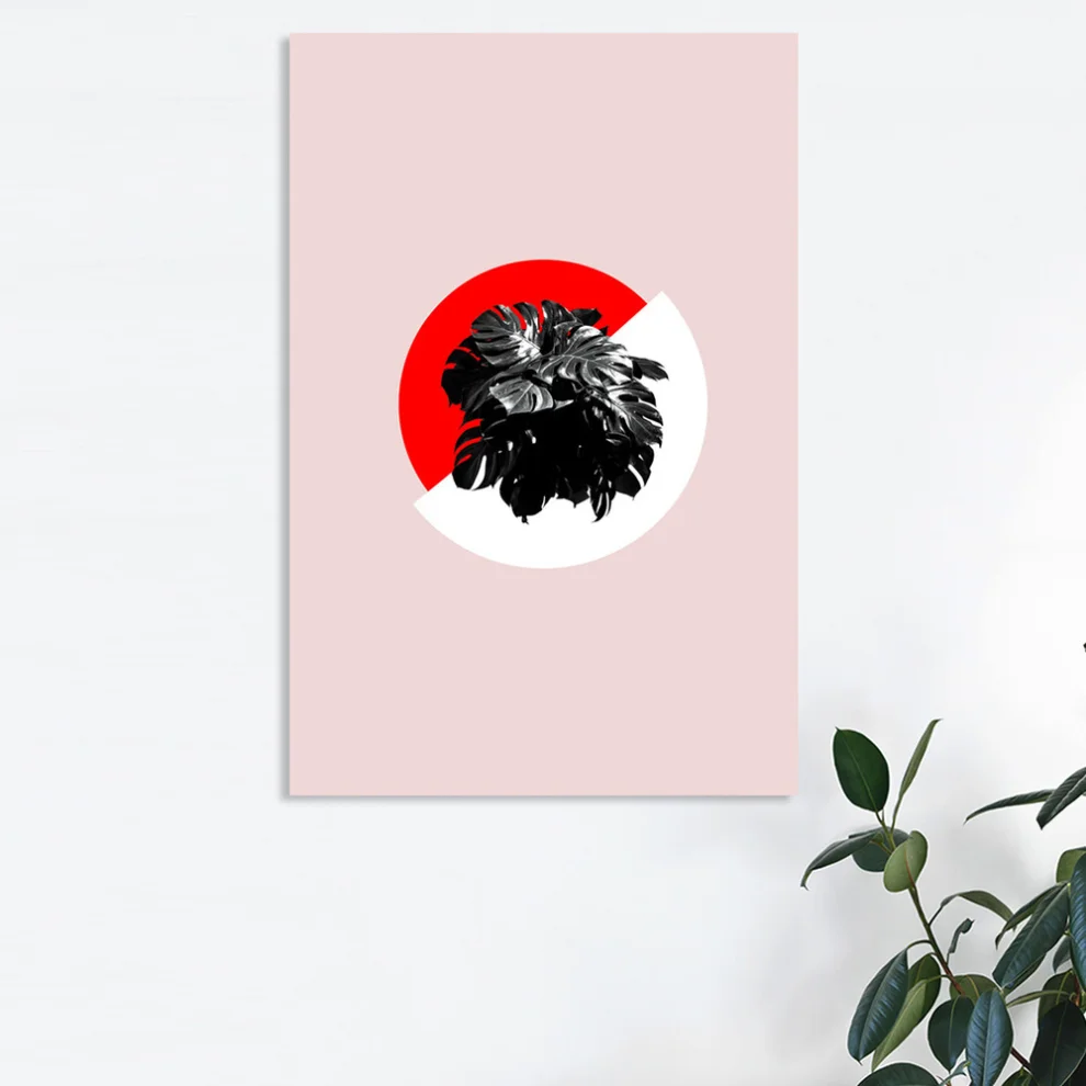 Action Zebra	 - Monstera Point Poster