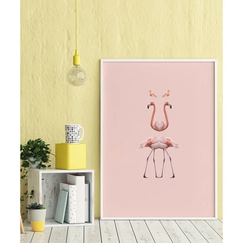 Action Zebra	 - Go Flamingo Art Print