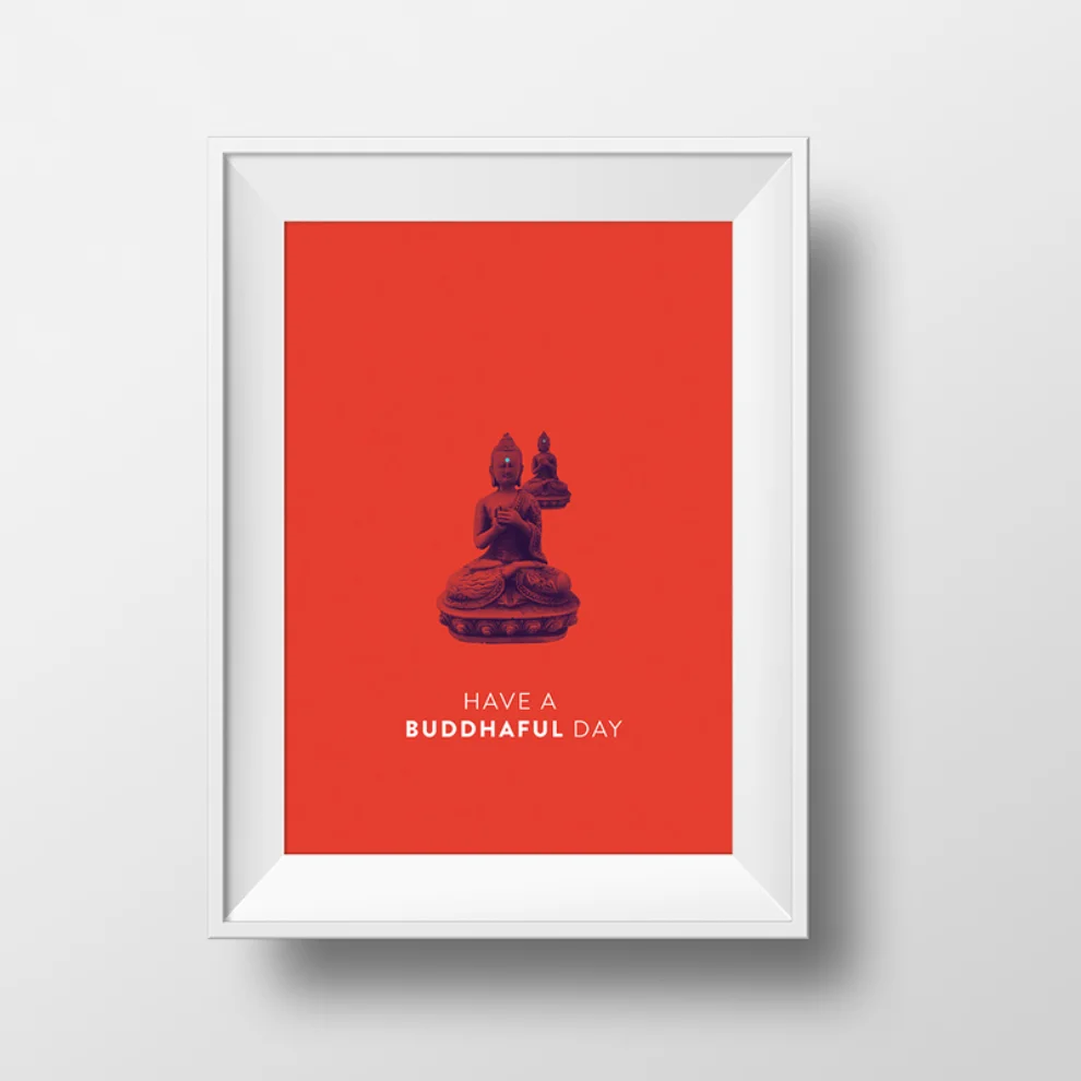 Action Zebra	 - Buddhaful Day Art Print