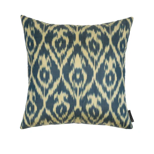 Mekhann - Ikat XIV Silk Pillow Case - I