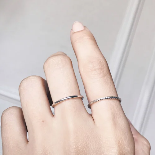 Caged Bird Design - Minimal Plain Ring