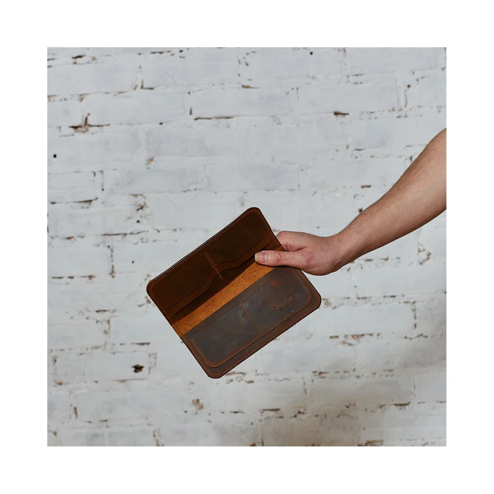 Tox Leather - Distressed Long Wallet