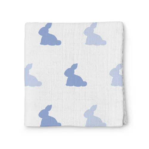 Deux Lapins - Blue Lapin Throw