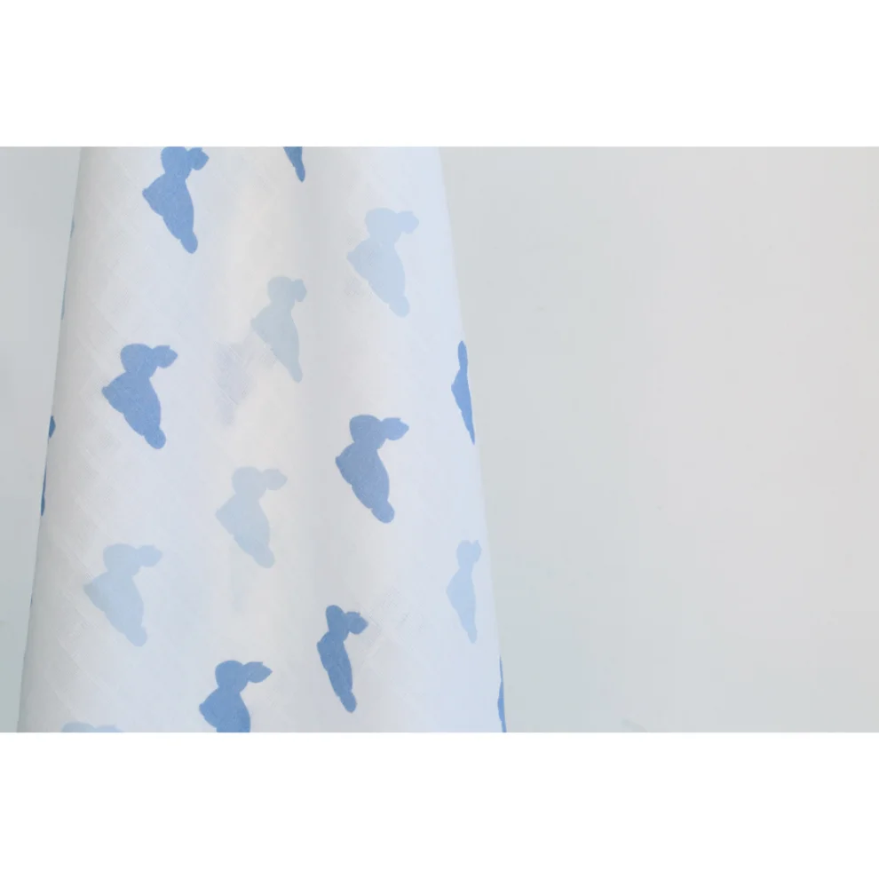 Deux Lapins - Blue Lapin Throw