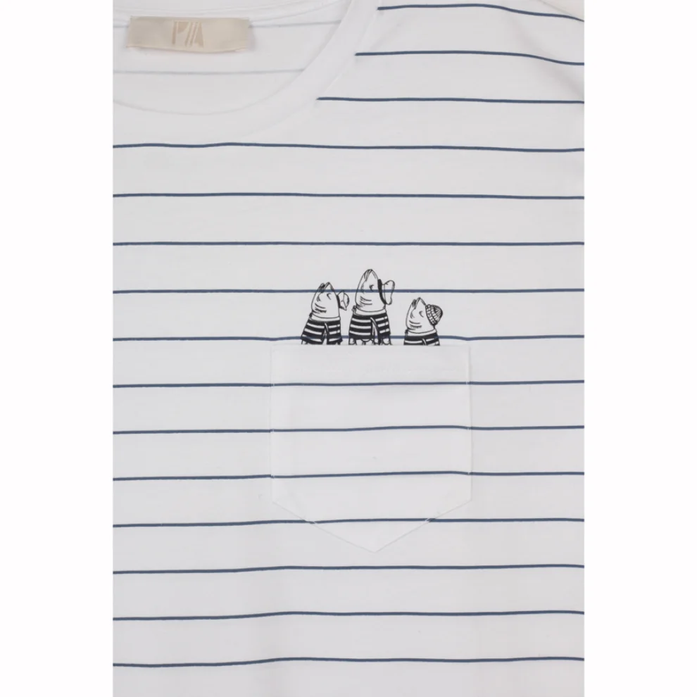 Pia Brand - Stripy Fish T-Shirt