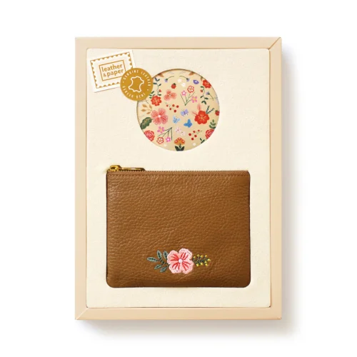 Leather & Paper - Purse and Pocket Mirror Set