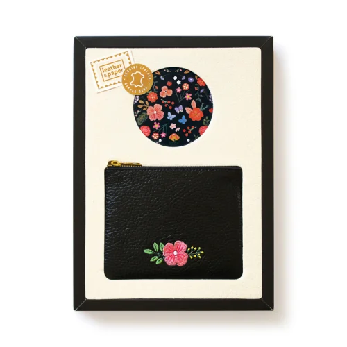 Leather & Paper - Purse and Pocket Mirror Set