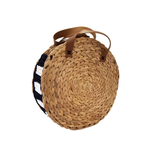 Mien İstanbul - Knitted Rattan Round Shoulder Bag