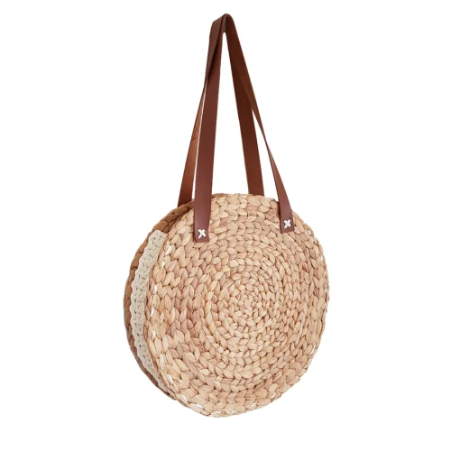 Mien İstanbul - Knitted Rattan Round Shoulder Bag III