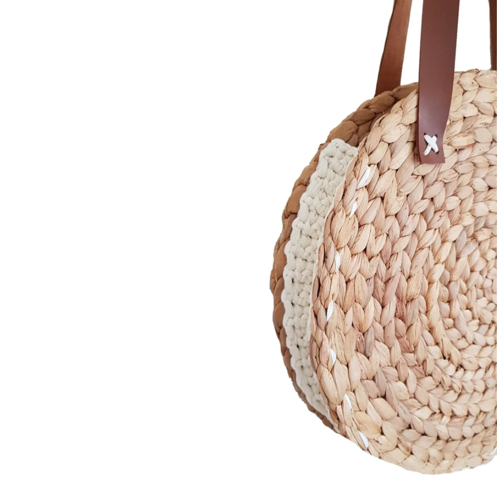 Mien İstanbul - Knitted Rattan Round Shoulder Bag III