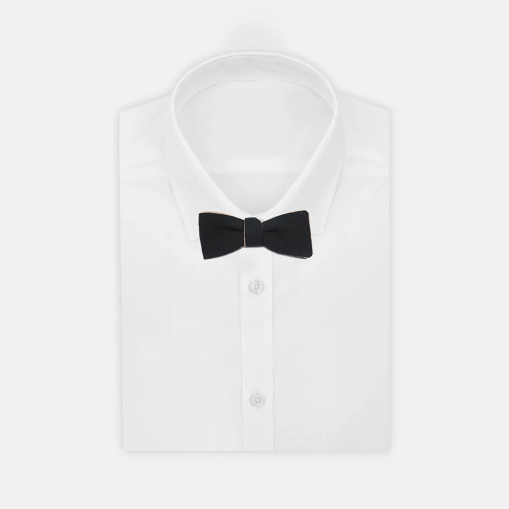 Moris - Bitter-Bisque Batwing Self Tie Bow Tie