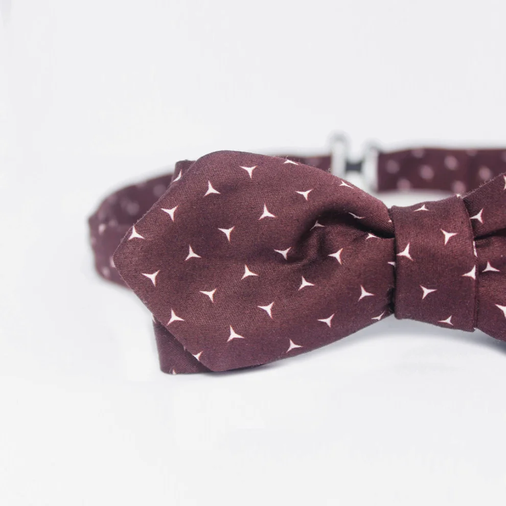 Moris - Dark Cinnamon Diamond  Self Tie Bow Tie