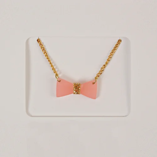 Meri Meri - Glitter Bow Necklace