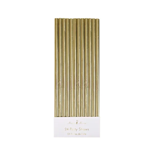 Meri Meri - Foil Straws S/24