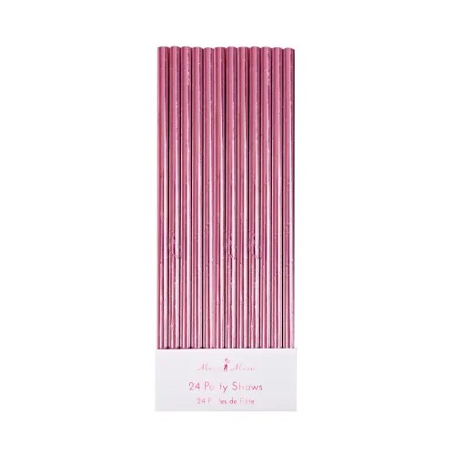 Meri Meri - Foil Straws S/24