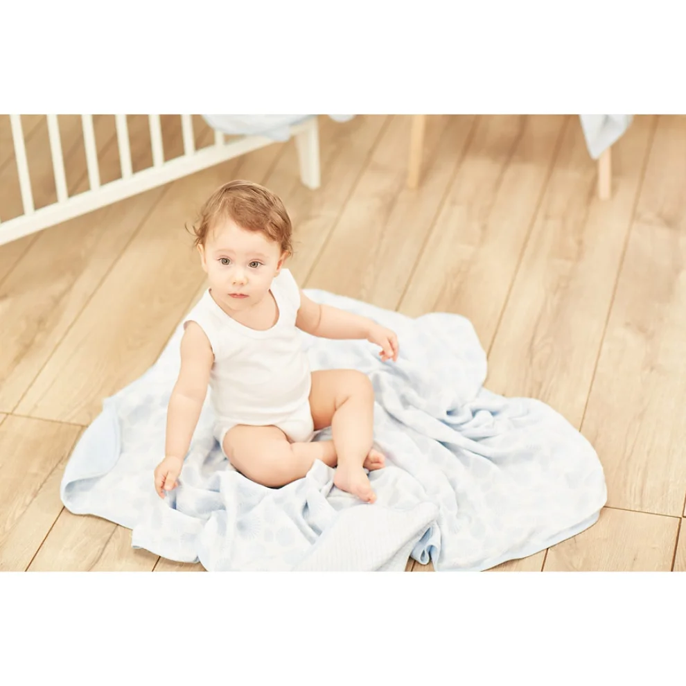 Bebemarin - Organic Seashell Muslin Blanket