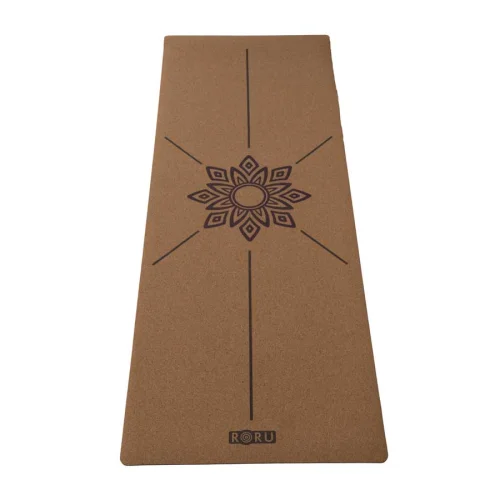 Roru - Mantar Kaplama Kauçuk Desenli Yoga Mat -I