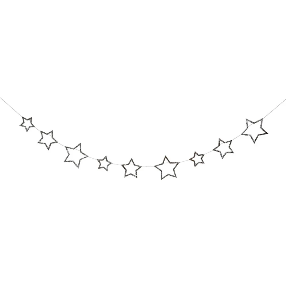 Meri Meri - Silver Stars Garland