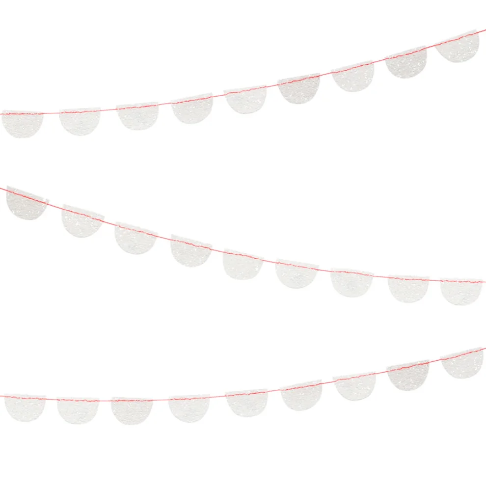 Meri Meri - Mini Glitter Scallop Garland