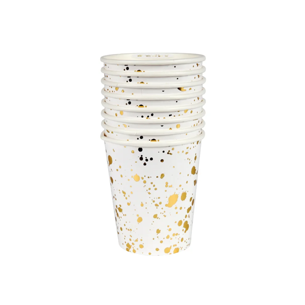 Meri Meri - Gold Splatter Paper Cups