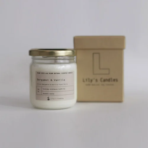 Lily's Candles  - Bergamut & Vanilya Doğal Mum