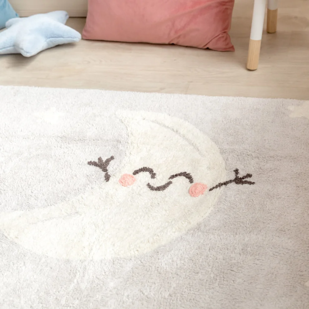 Lorena Canals	 - Mr Wonderful Happy Moon Rug 