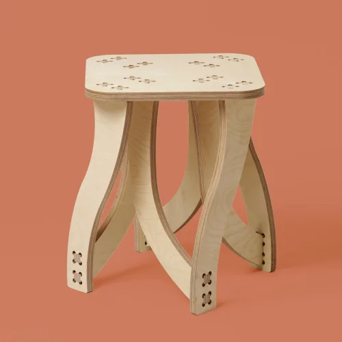 Tufetto - Octopus Wooden Stool