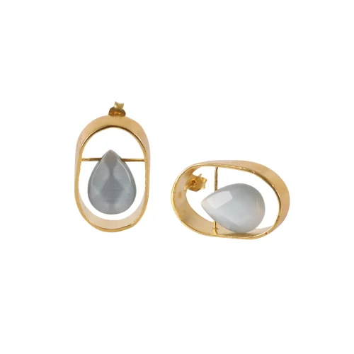 who.is.perfect - Drop Oval Earrings