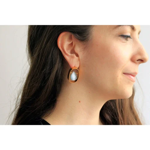 who.is.perfect - Drop Oval Earrings