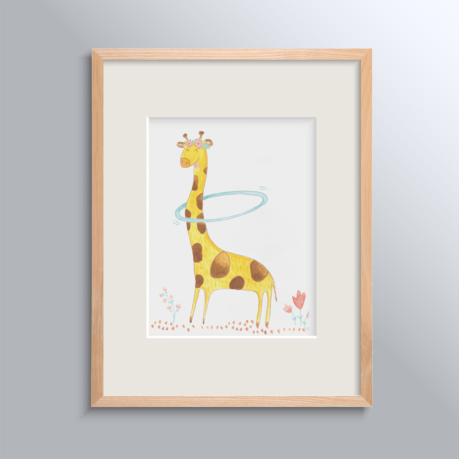 Miss Giraffe Poster