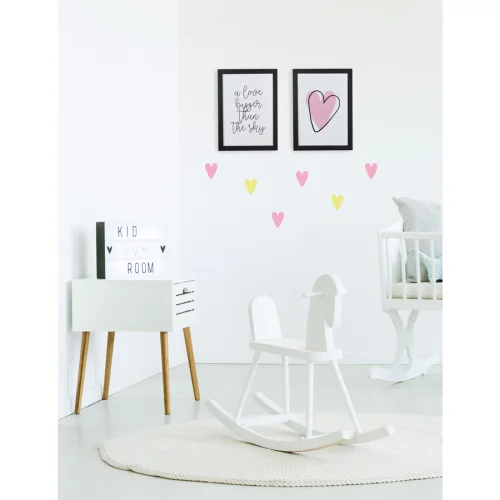 Baluna - Love Hearts Wall Sticker Set - II