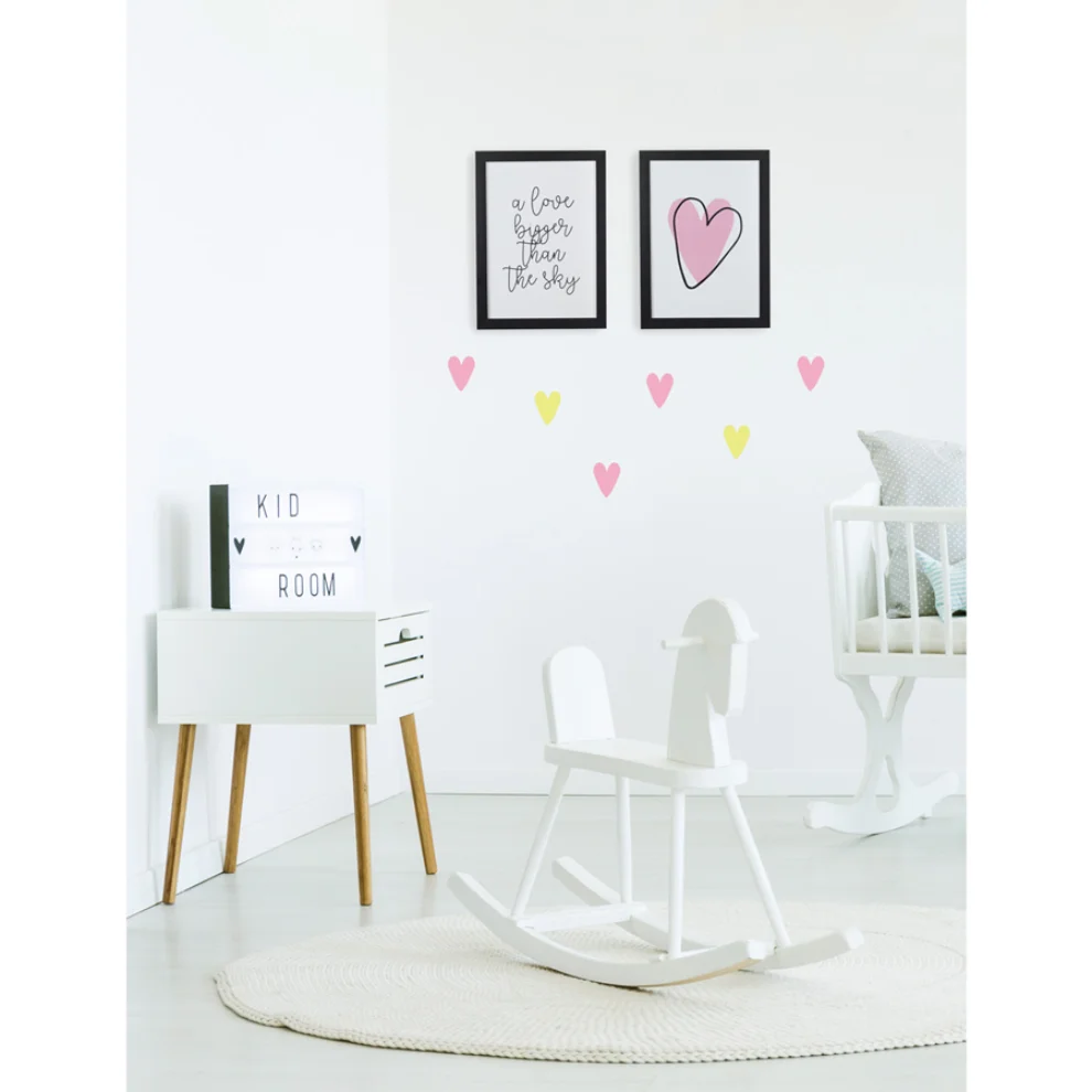 Baluna - Love Hearts Wall Sticker Set - II