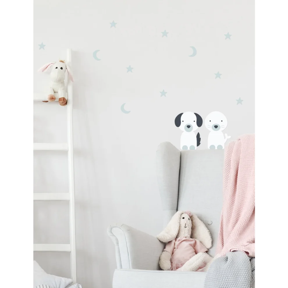 Baluna - Boho Stars Wall Sticker Set - I