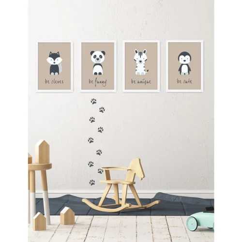 Baluna - Boho Paws Wall Sticker Set