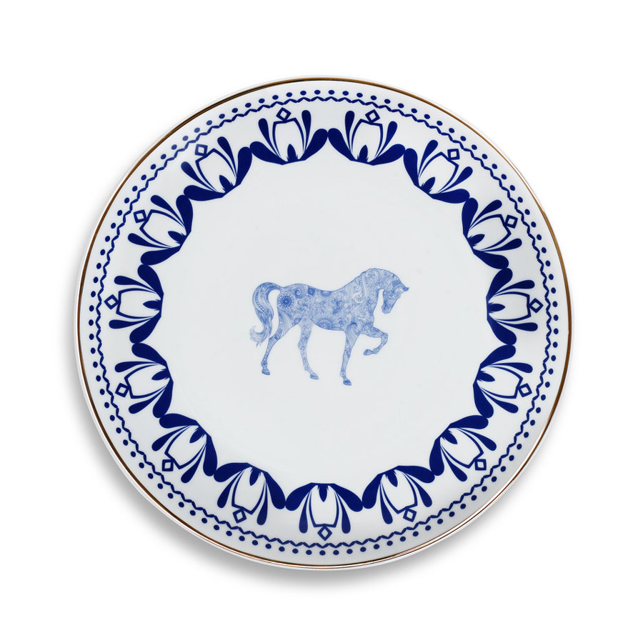 Horse Luck Collection Blue 28cm Servis Tabak