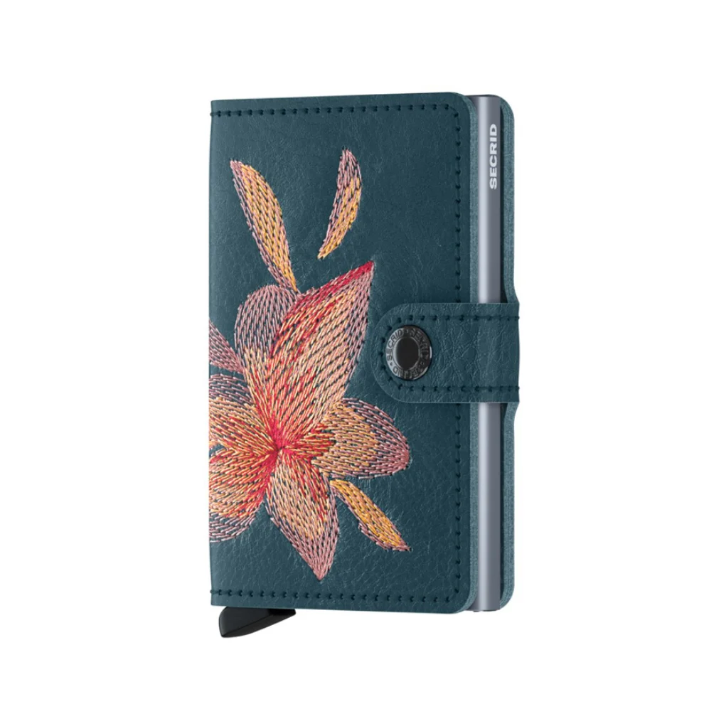 Secrid - Miniwallet Stitch Magnolia Petrolio