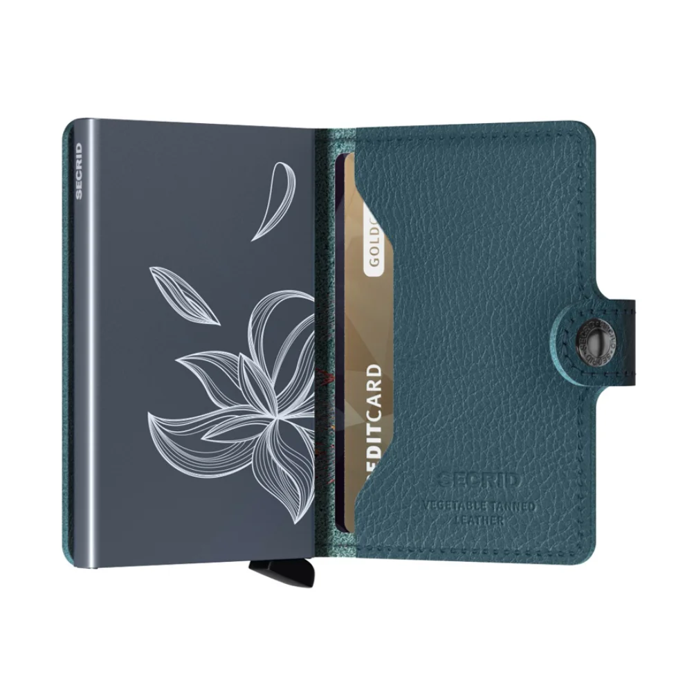 Secrid - Miniwallet Stitch Magnolia Petrolio