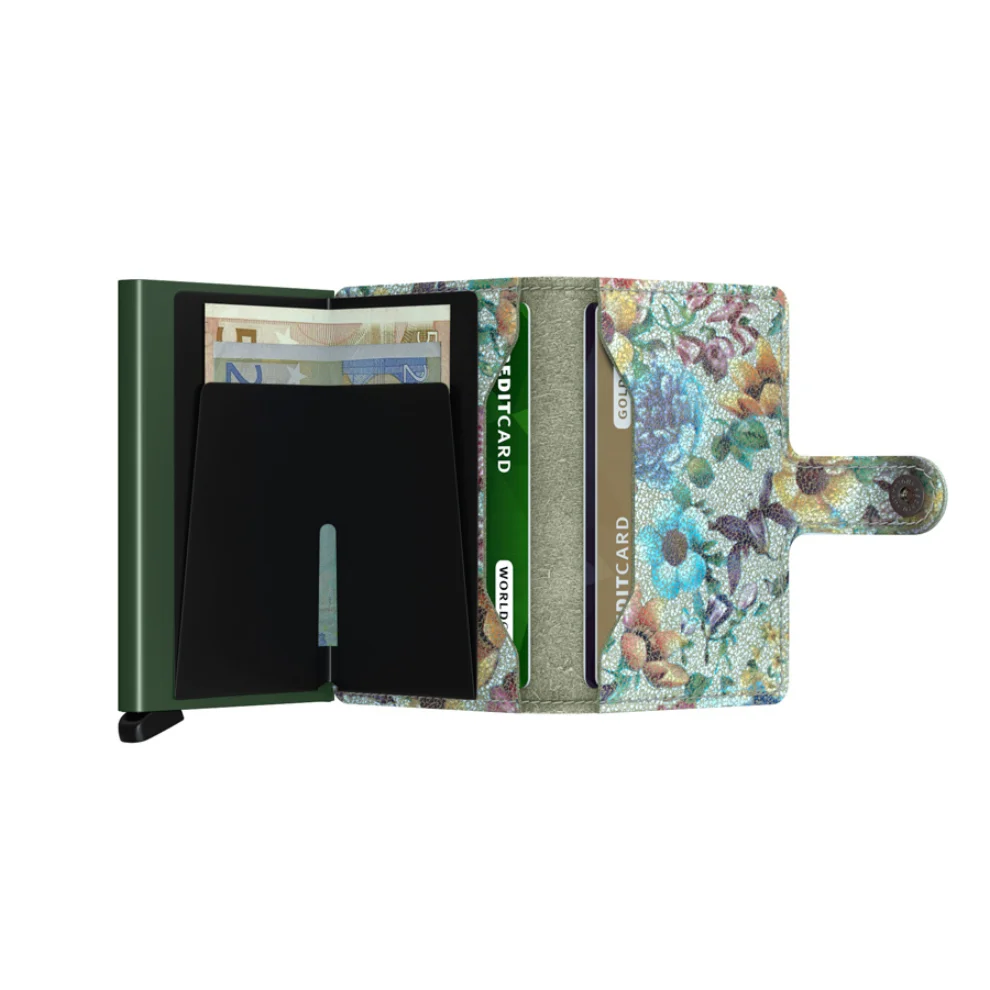 Secrid - Miniwallet Crisple Pistachio Floral Cüzdan