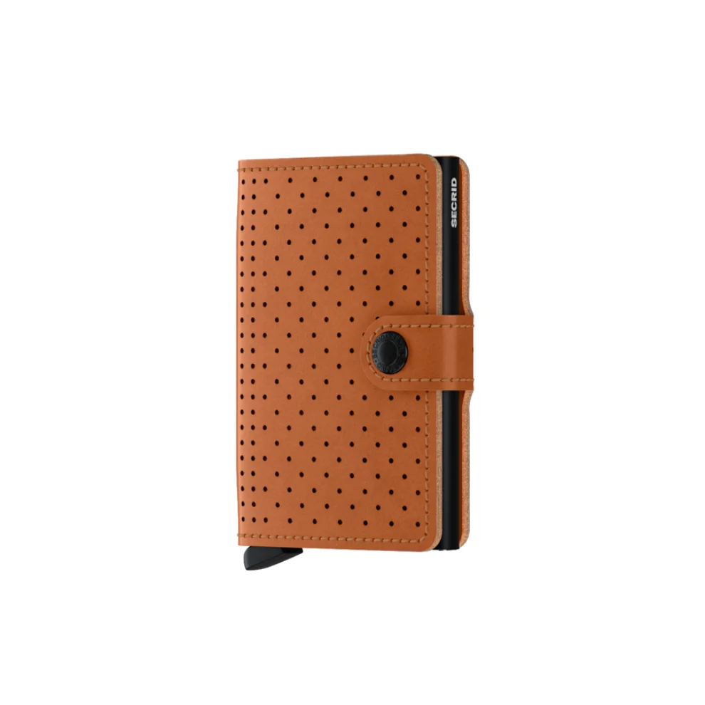 Secrid - Miniwallet Perforated Cognac Cüzdan