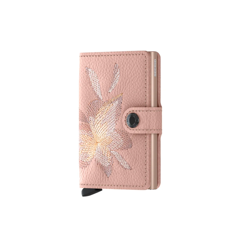 Secrid - Miniwallet Stitch Magnolia Rose Cüzdan