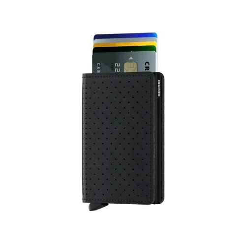 Secrid - Slimwallet Perforated Black Cüzdan