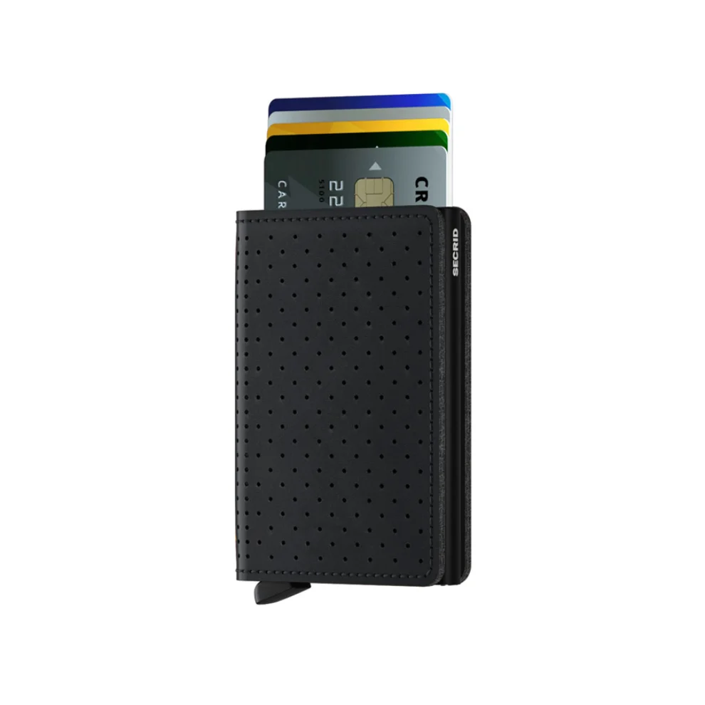 Secrid - Slimwallet Perforated Black Wallet