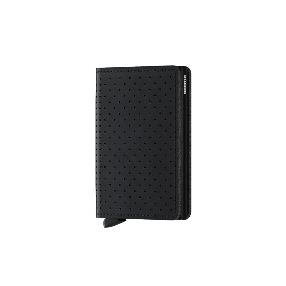 Secrid - Slimwallet Perforated Black Cüzdan