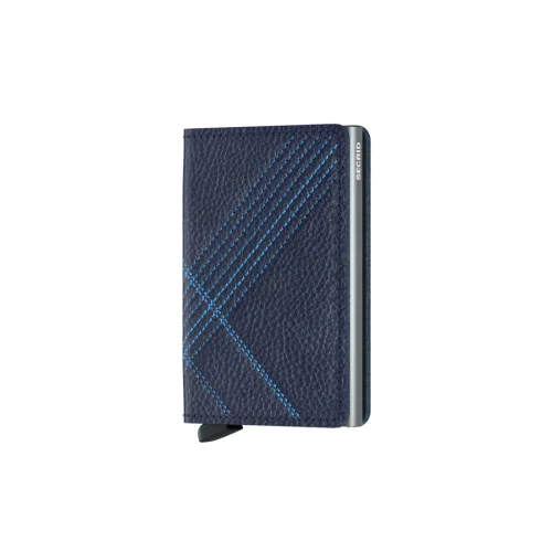 Secrid - Slimwallet Stitch Linea Navy Wallet